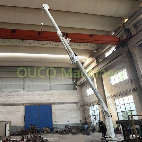 0.99t10m Foldable Boom Pedestal Mounted Marine Offshore Crane